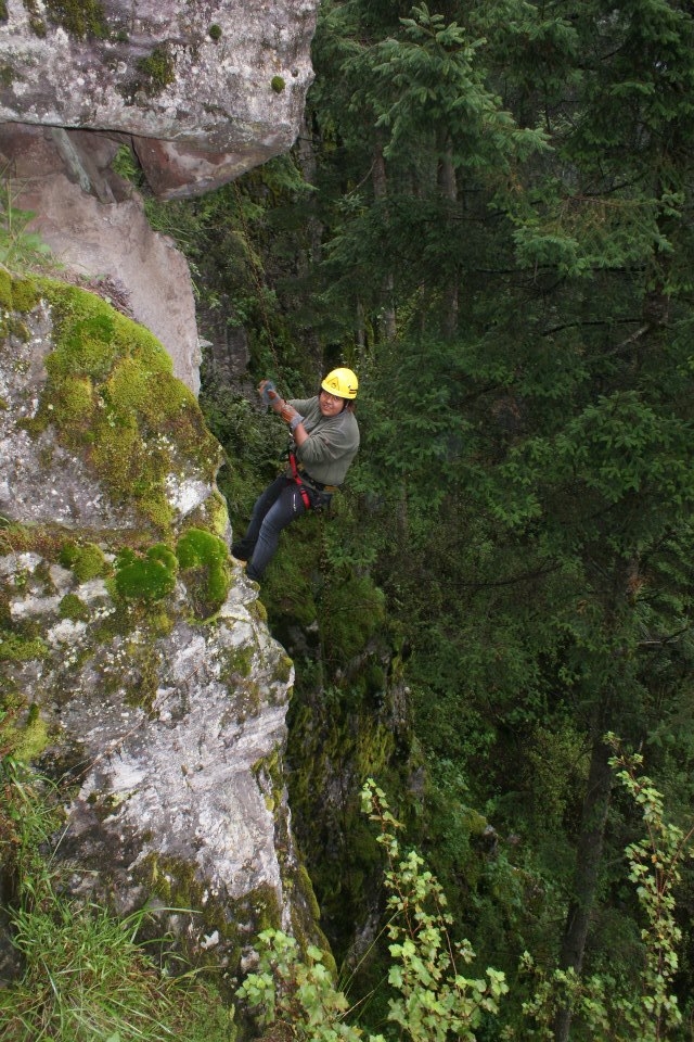 Rappel en el Ajusco